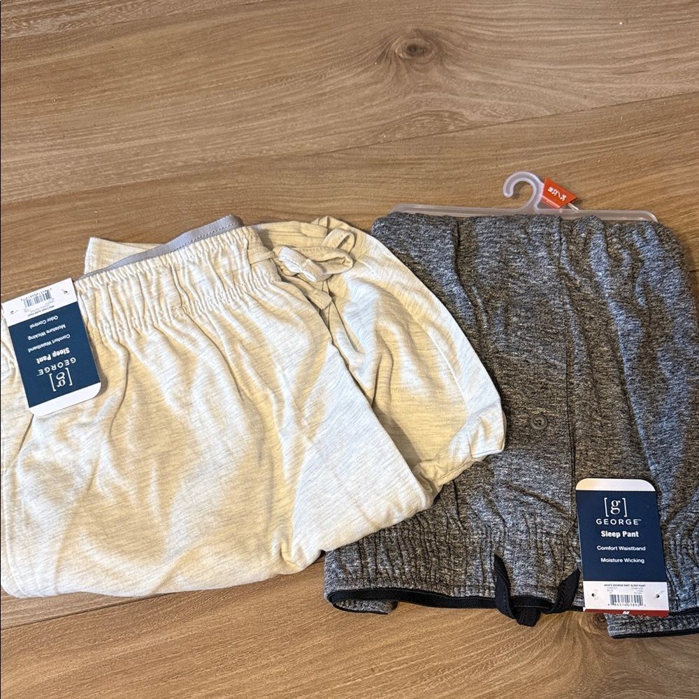 George Lounge Shorts Set in Cream and Gray